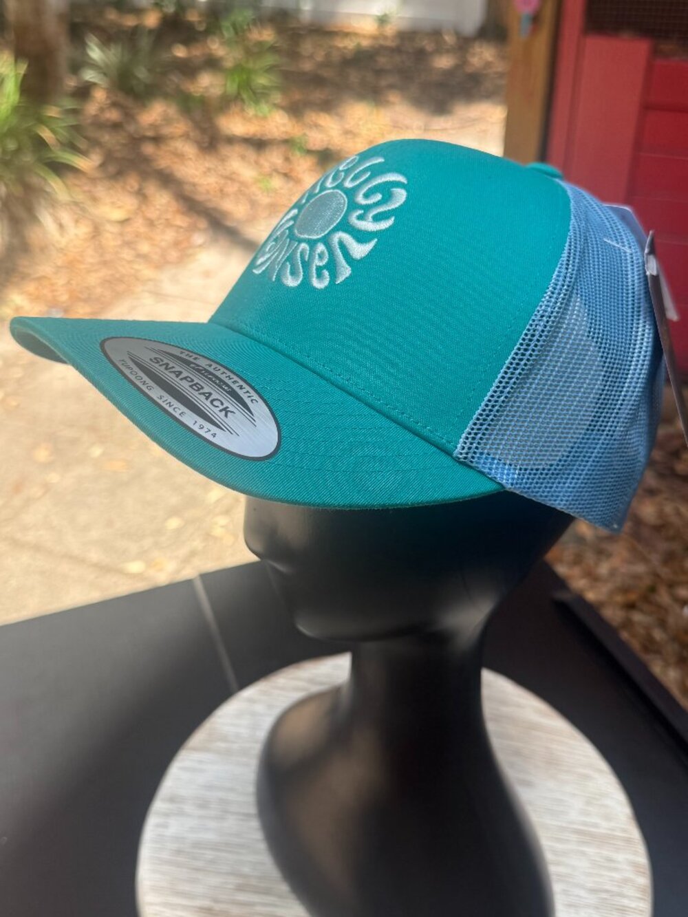 Helly Hansen Trucker Cap Hat Unisex Green Blue Adjustable Snapback Gorpcore New